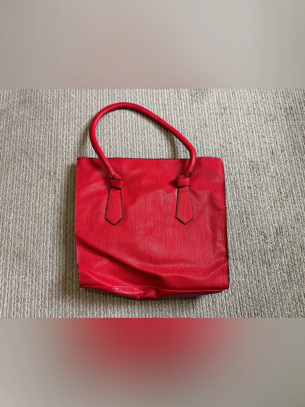 Red Leather Tote